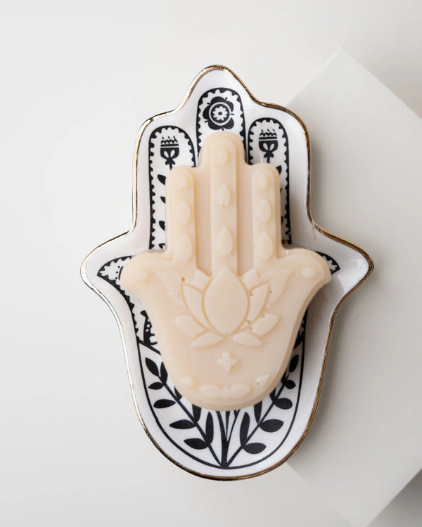 Al Andalus Seifenset mit Keramik-Khamsa - Oneness Living
