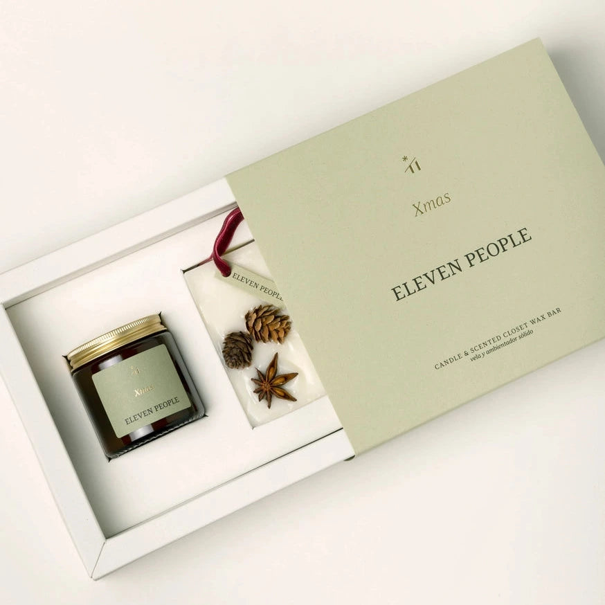 Eleven People Set Kerze + Kleiderschrank Duftwachsriegel Lufterfrischer