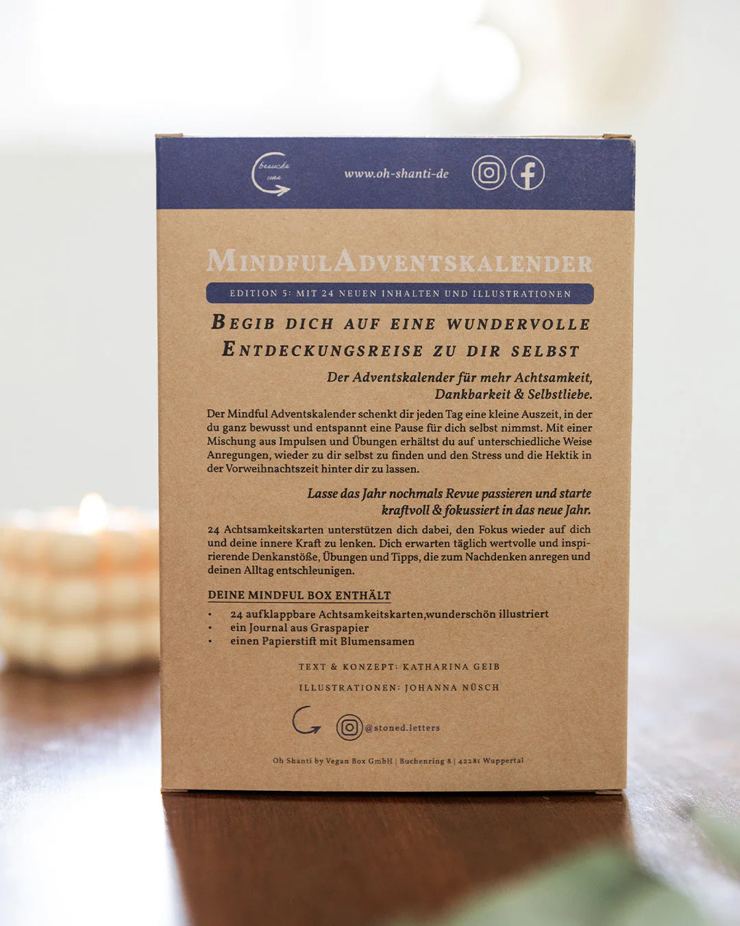 Achtsamkeits Adventskalender Oh Shanti