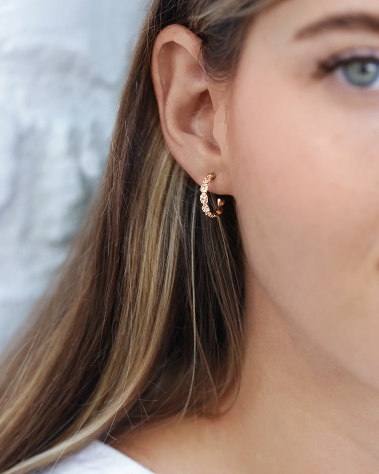 Pebble Hoops Gold (Ohrringe)