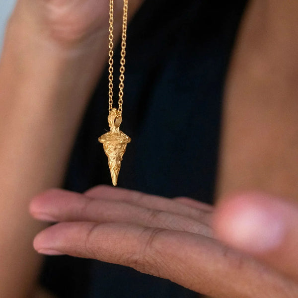 Starlit Whisper Pendulum Necklace- Anandasoul