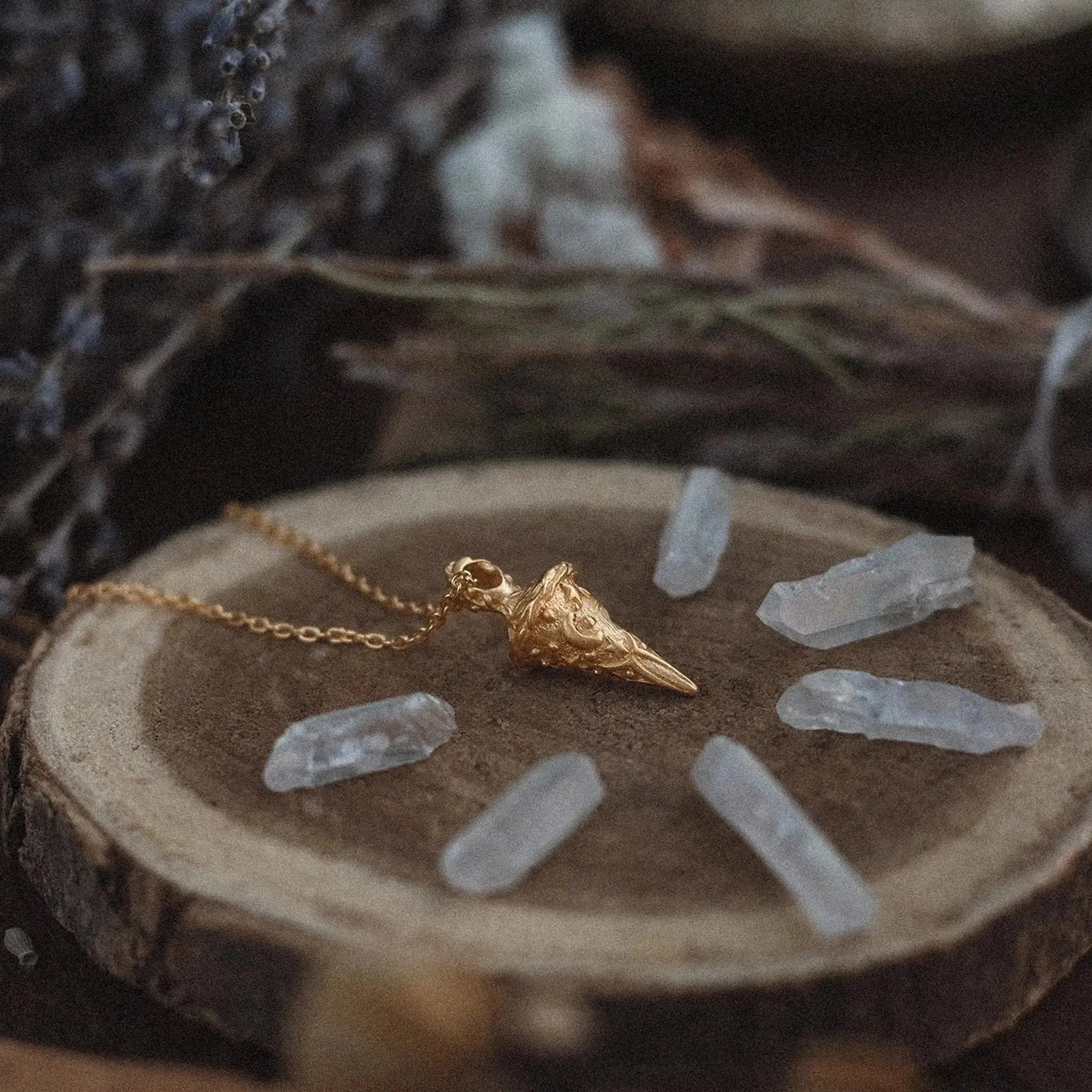 Starlit Whisper Pendulum Necklace- Anandasoul